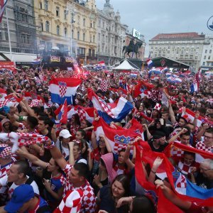 Navijačko ludilo u Zagrebu