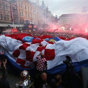 Navijačko ludilo u Zagrebu