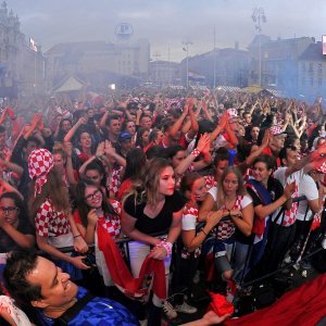 Navijačko ludilo u Zagrebu