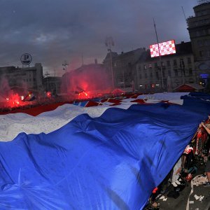 Navijačko ludilo u Zagrebu