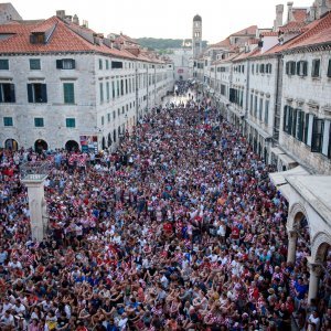 Navijačko ludilo u Dubrovniku