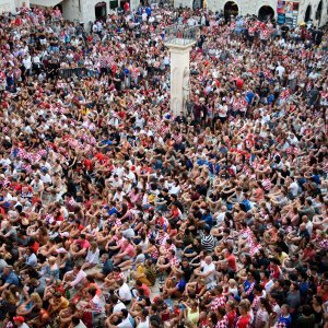 Navijačko ludilo u Dubrovniku