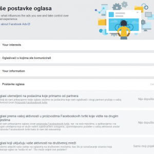 Uredite postavke oglasa