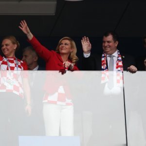 Kolinda Grabar Kitarović iz svečane lože pratila finalnu utakmicu