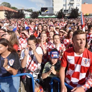 Livno: Navijači u rodnom mjestu Zlatka Dalića