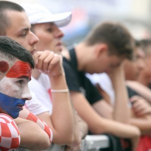 Zagreb: Tuga navijača na glavnom trgu