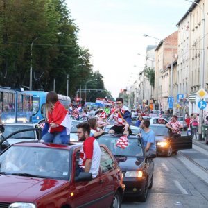 Zagreb: Navijači blokirali Maksimirsku ulicu