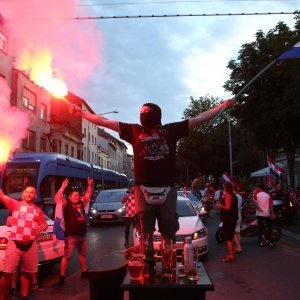 Zagreb: Navijači blokirali Maksimirsku ulicu