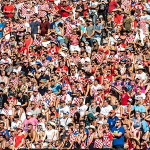 Arena u Puli tijekom finalne utakmice SP-a Hrvatska - Francuska