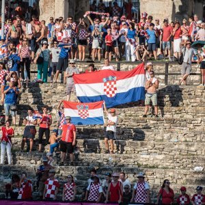 Arena u Puli tijekom finalne utakmice SP-a Hrvatska - Francuska