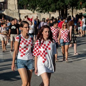 Arena u Puli tijekom finalne utakmice SP-a Hrvatska - Francuska