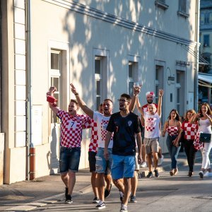 Arena u Puli tijekom finalne utakmice SP-a Hrvatska - Francuska