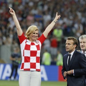 Emmanuel Macron, Kolinda Grabar Kitarović, Davor Šuker