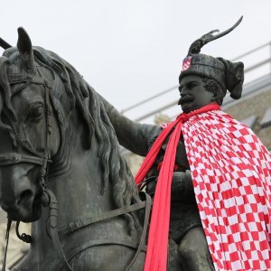 Pripreme za doček reprezentacije na Trgu bana Jelačića