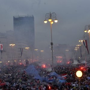 Vatreni na Trgu bana Jelačića