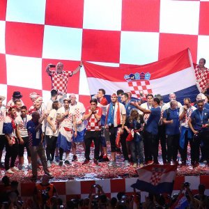 Vatreni na Trgu bana Jelačića