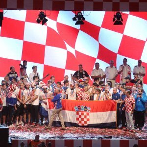 Vatreni na Trgu bana Jelačića