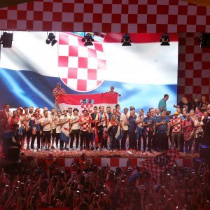 Vatreni na Trgu bana Jelačića