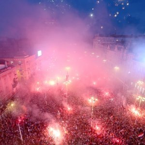 Vatreni na Trgu bana Jelačića