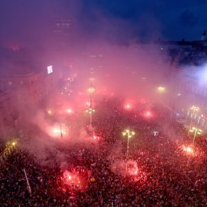 Vatreni na Trgu bana Jelačića