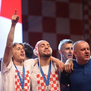 Vatreni na Trgu bana Jelačića