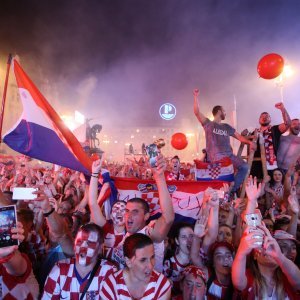 Vatreni na Trgu bana Jelačića