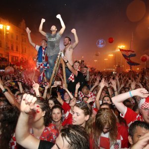 Vatreni na Trgu bana Jelačića