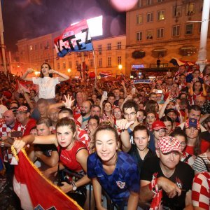 Vatreni na Trgu bana Jelačića