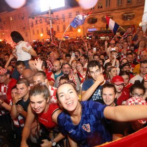 Vatreni na Trgu bana Jelačića