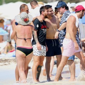 Lionel Messi s obitelji na Formenteri