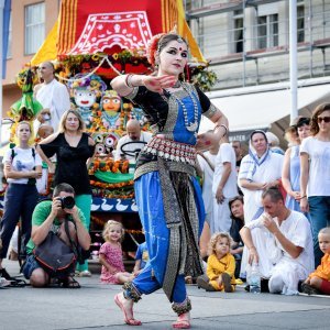 Indijski festival kočija ili Ratha-yatra na ulicama Zagreba