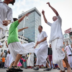 Indijski festival kočija ili Ratha-yatra na ulicama Zagreba