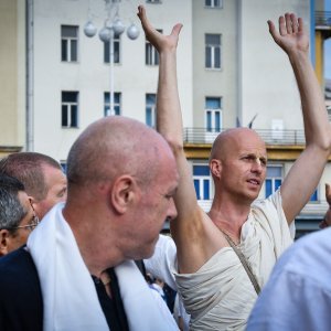 Indijski festival kočija ili Ratha-yatra na ulicama Zagreba