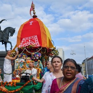 Indijski festival kočija ili Ratha-yatra na ulicama Zagreba