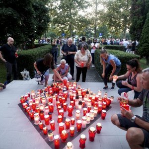 Prosvjed i svijeće za Mattea Ružića