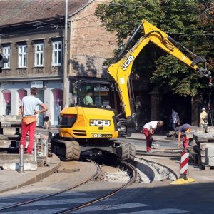 Radovi na zamjeni tramvajskih tračnica na križanju Ilice i Ulice Republike Austrije