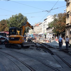 Radovi na zamjeni tramvajskih tračnica na križanju Ilice i Ulice Republike Austrije