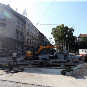 Radovi na zamjeni tramvajskih tračnica na križanju Ilice i Ulice Republike Austrije