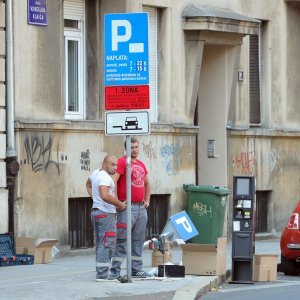 Postavljanje novih parkirnih aparata u Zagrebu