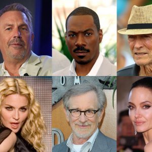Kevin Costner, Eddie Murphy, Clint Eastwood, Madonna, Angelina Jolie, Steven Spielberg