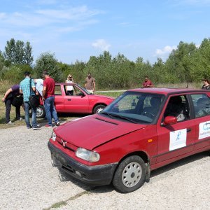 Crash testovi udara u pješaka i drugo vozilo u sklopu kampusa na Borongaju