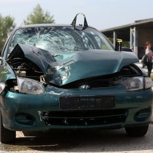 Crash testovi udara u pješaka i drugo vozilo u sklopu kampusa na Borongaju