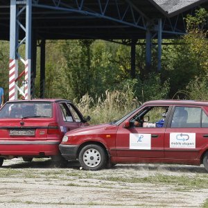 Crash test vozila u kampusu Borongaj