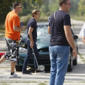 Crash test vozila u kampusu Borongaj