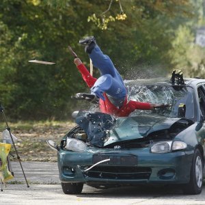 Crash test vozila u kampusu Borongaj