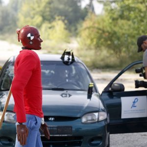 Crash test vozila u kampusu Borongaj