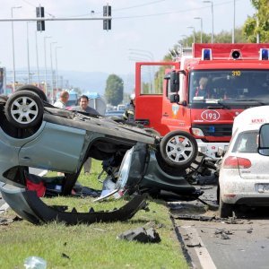 Frontalni sudar na Aleji Bologne