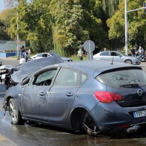 Frontalni sudar na Aleji Bologne