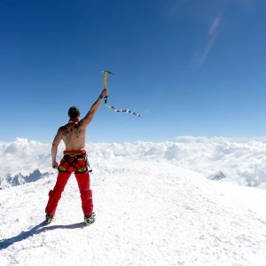 Alexander Schwaiger na najvišem vrhu Alpa