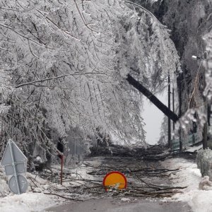 Početkom veljače 2014. Gorski kotar okovao je led